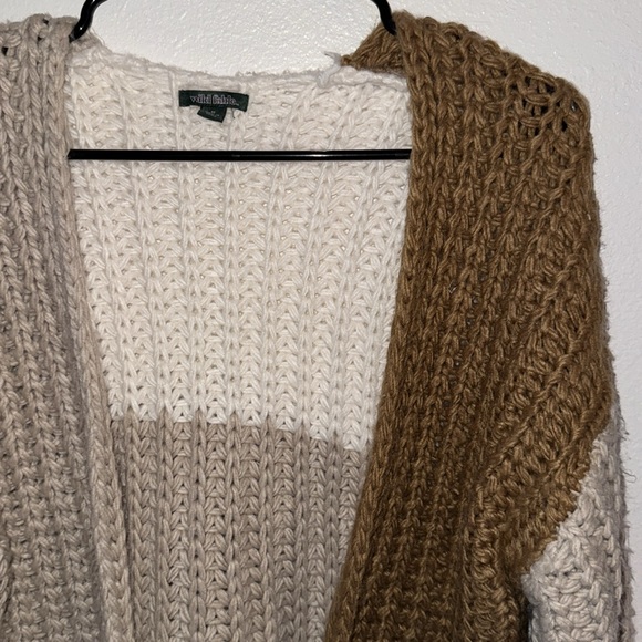 **DONATING** Wild Fable Chunky Knit Color Block Cardigan - Picture 2 of 4
